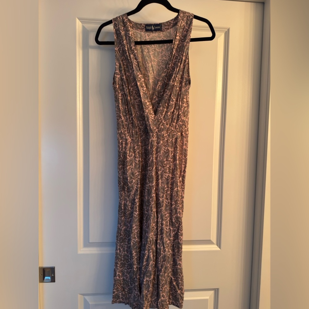 Ralph Lauren Women's Short Dress in Pink and Cream